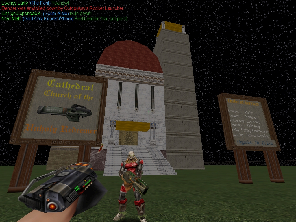 Outside the West Doors of the Evil Cathedral