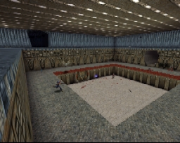 A view of the central death arena
    of DM-EvilDoors5