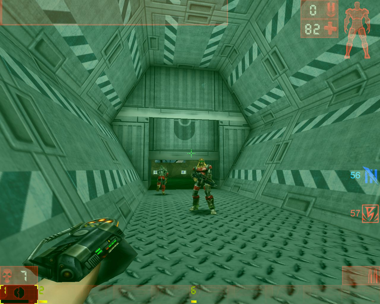 Hexagonal corridor near Room #9